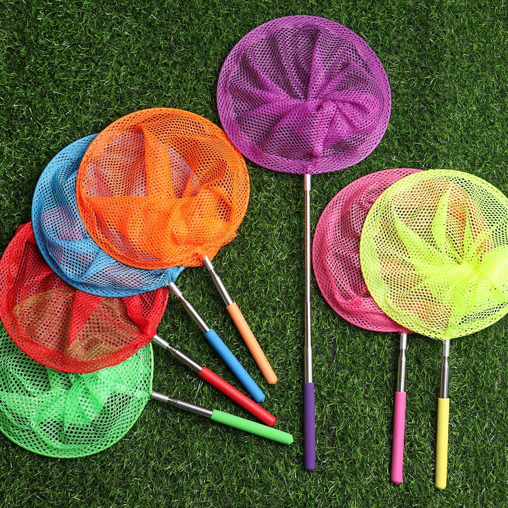 Children's Lightweight Dragonfly Butterfly Net Telescopic Insect Catch Mesh Kids Fishing Net