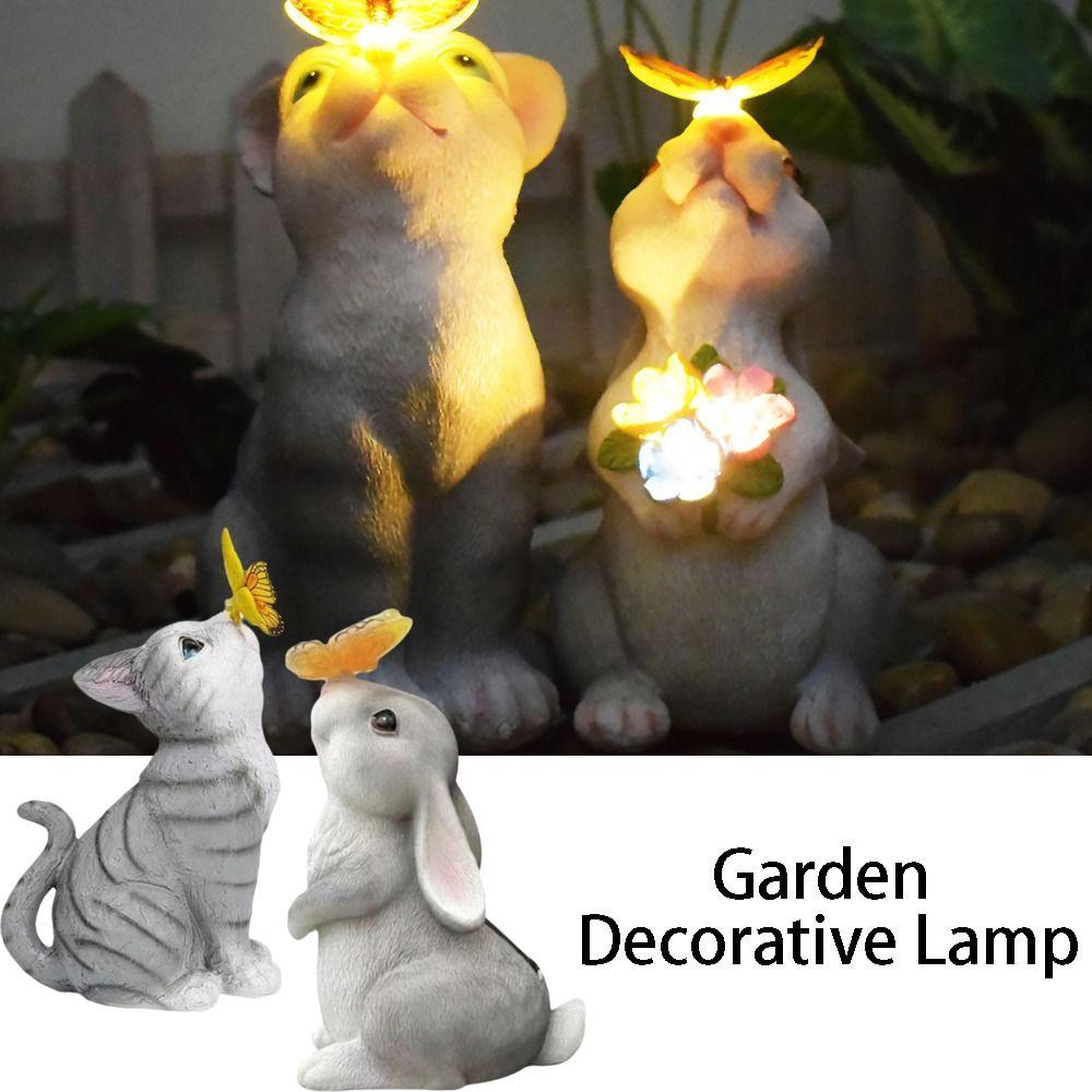 Solar Powered Solar Cat Garden Lights Waterproof Design Cat Garden Lights  Housewarming Gifts