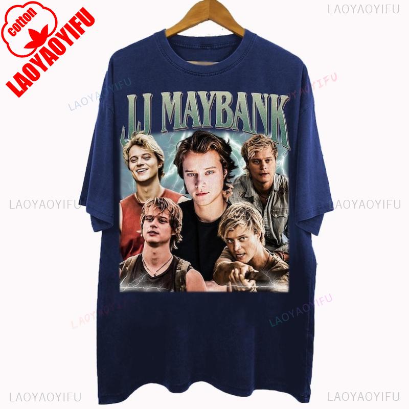 Vintage lata 90. Styl Bootleg JJ Maybank Outer Banks Prezenty dla Mężczyzn i Kobiet Hipster Street Fashion Unisex Koszulka z Nadrukiem Top