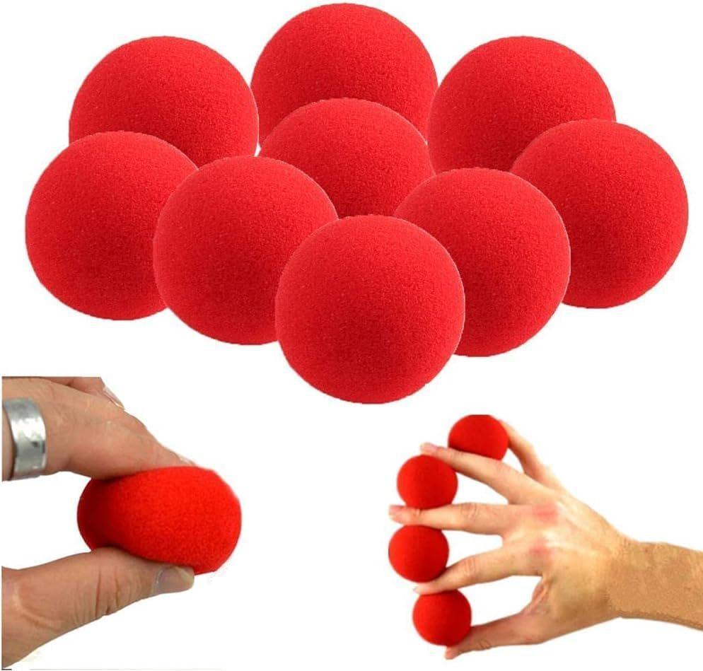 10 PZ Palline Magiche Morbide Divertenti Accessori per Trucchi di Magia da Strada per Principianti Bambini Adulti Facili da Imparare Giocattolo per Spettacolo di Magia Regalo per Feste