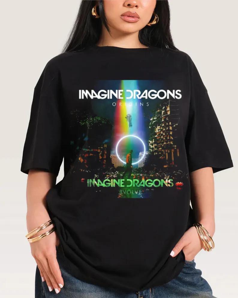 Imagine Dragons Vintage S Band Tour Concert Summer Unisexs Cotton Tshirt Comfortable HighQuality Im YK