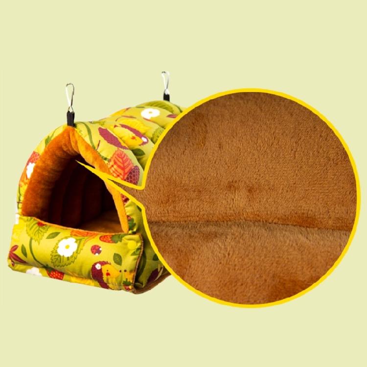 Fashion Pet Bird Parrot Cages Windproof Hammock Hut Tent Bed Hanging Cave