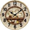 Wood Dessert Theme Wall Clock Silent Sweep Movement Silent Wooden Wall Clock  Living Room Decor