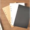 40Sheet Black A5 A6 6-hole Loose-leaf Refill Inner Page Colored Inner Pagel Line Grid Blank Weekly Inside Paper Stationery