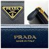 Used PRADA Saffiano Round Zip Coin Case