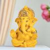 Mini Ganesha Car Idol - Small Handcrafted Ganesha Statue for Dashboard, Home, or Office - Sign of Blessings, Wealth, and Happiness