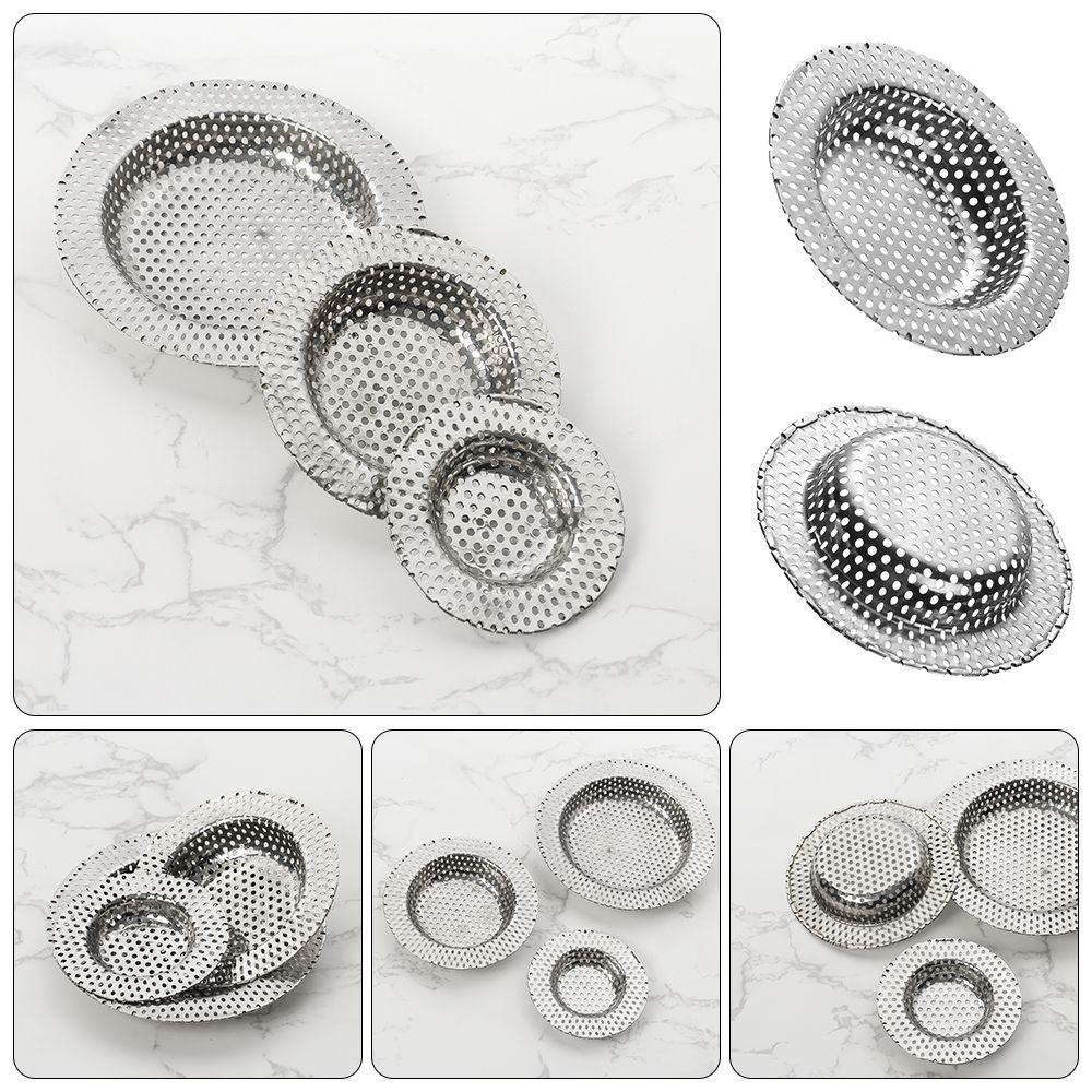 7/9/11cm Rostfritt Stål Avlopps Hårfilter Köksvask Filtermask Badkar Sil Golvbrunn Hål Filterlock