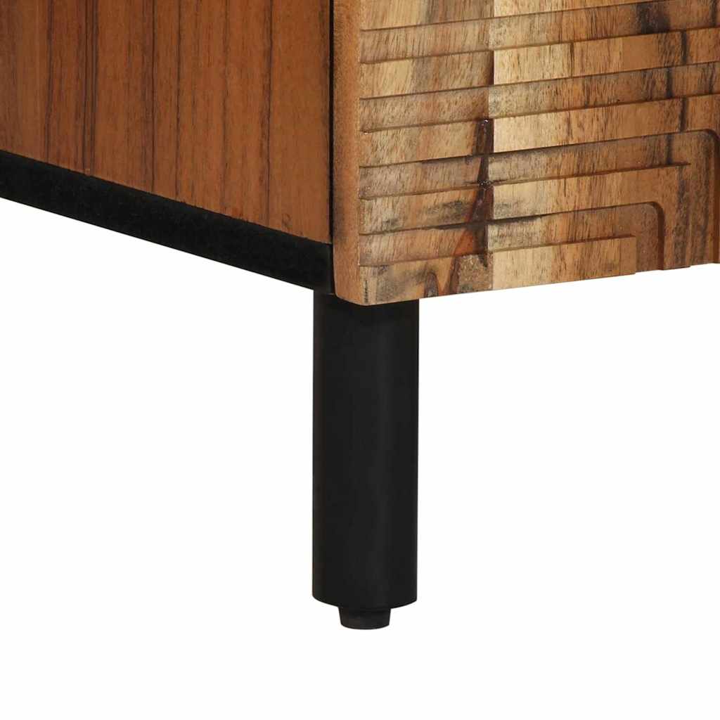 Sideboard with Shelf Brown 60 x 33.5 x 75 cm Solid Mango Wood
