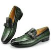 Fashion Men Penny Slip-On Leather Lined Loafer Luxury Men Shoes Loafer for Male Fashion Casual Alligator Printing Zapato Buckle Slip On