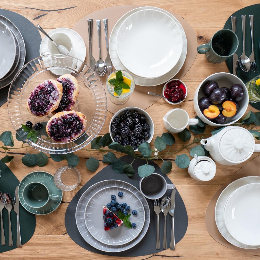 Ligne Dessert Plate 21 Gray Ambition