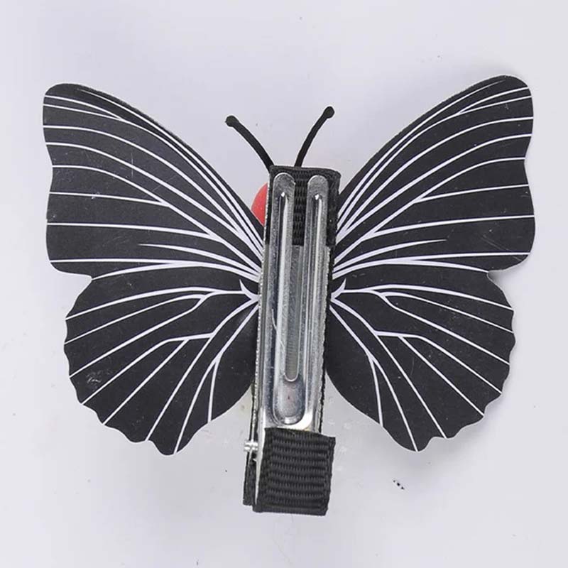 Grampo de cabelo de borboleta de caveira para mulheres grampos de cabelo engraçados para cosplay de festa personalidade acessórios para cabelo de meninas festival acessórios para cabeça rabo de cavalo