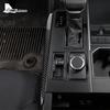 For Toyota Tundra 2022 2023 2024 2025 Real Soft Carbon Fiber Sticker Car Side of Gear Position Interior Trim Decor Accessories