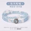 Natural Crystal Double Wrap Bracelet Women Amethyst Citrine Aquamarine Strawberry Quartz Sunstone Prehnite