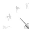 3D Large Wall Clock DIY, Non Ticking Watch Clocks Mirror Stickers Art Acrylic Karate Taekwondo