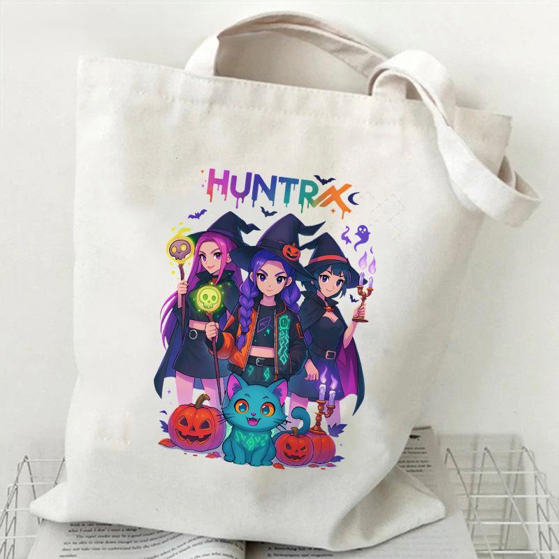 Hot sale Kpop Korean Witch Hunter Girls Group Printed Canvas Bag Student Daily Handbag Shopping Bag