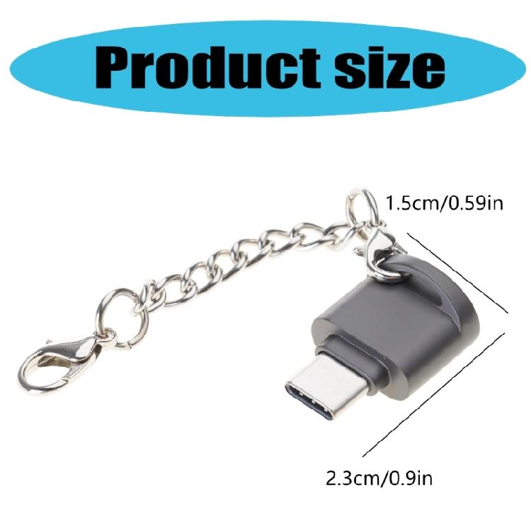 Aluminum Memory Card Reader Type C Card Reader for TF Card Reader Adapter for Camera Phone Laptop Accessories
