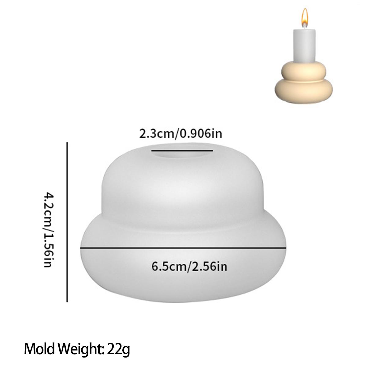 

DIY Concrete Semicircle Candle Holder Silicone Mold Geometric Candle Holder Making Resin Plaster Craft Molds Home Decor Supplies