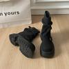 Winter Plateau Absatz Erhöhung Damen Stiefeletten Dicke Absätze Schuhe Weibliche Punk Vintage Kurze Booties Zapatos De Muje