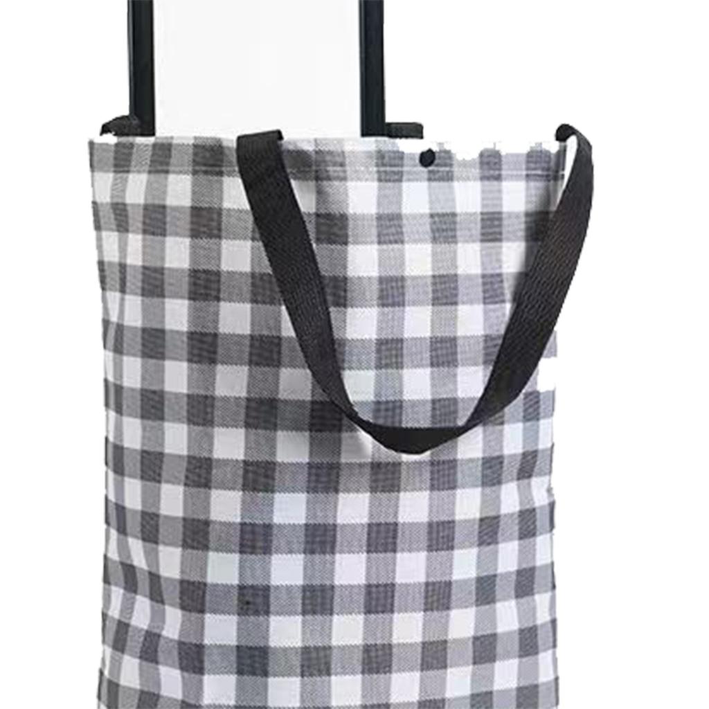Cikonielf Caddie Chariot de courses pliable et Portable, chariot de courses en tissu Oxford avec Cikonielf Caddie Chariot de courses pliable et Portable, chariot de courses en tissu Oxford avec