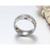 Exquisite The Titanium Steel Womens Ring Is Stylish And Simple Fading Without