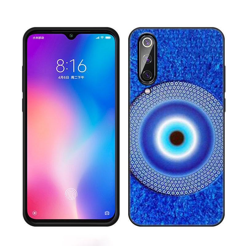 Blue Nazar Boncugu Evil Eye Phone Case For Xiaomi Mi A2 8 9 SE Note 10 10T 11 12 Lite 9T 11T 12S 12T Pro A3 6X 12X Black Cover