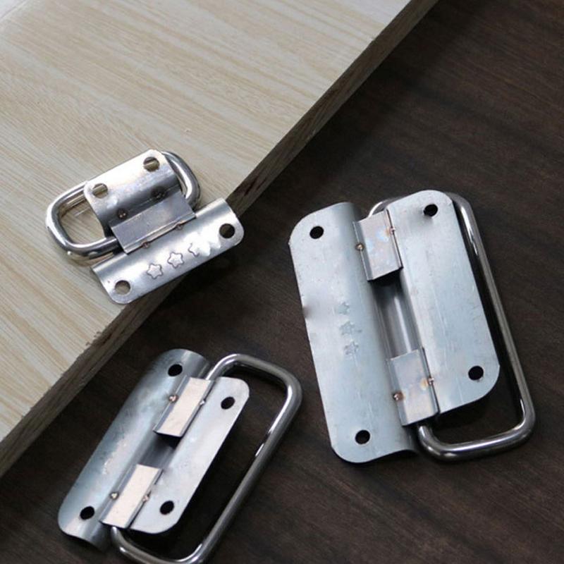 1Pcs Folding Cabinet Drawer Handle Furniture Accessories Simple Door Handle Household Stainless Steel Handle Wooden Box Handle