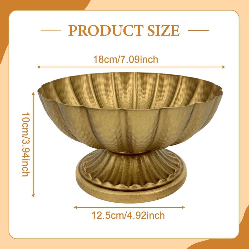 Metal Flower Vase Vintage Style Gift Table Decoration Floral Arrangement Ornament for Living Room Wedding Kitchen Party Home