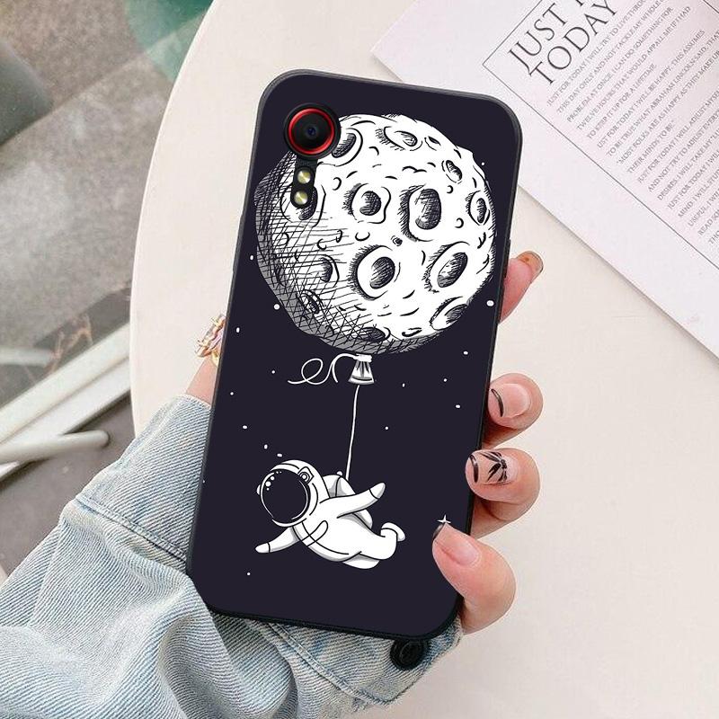For Samsung Galaxy Xcover 5 EE Phone Case astronaut Silicone Camera Protection Back Cover For Samsung Xcover5 G525F 5EE Coque