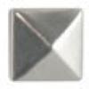 Ki-Sign - Claw Rivet Square 6mm Silver 60 Pieces