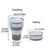 350ml Silicone Tea Coffee Cup High Temperature  Resistant Collapsible Drinking  Cup  Travel Hiking