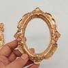 Mini Retro Guld Präglad Fotoram Julgransdekoration Tillbehör Hem Skrivbord Nagellack Smycken Fotografering Dekoration