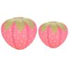 3D Pink Strawberry Lantern Handheld Fruit Theme Paper Lantern Sweet Cute Ornament Hanging Lantern Ball Children's Holidays