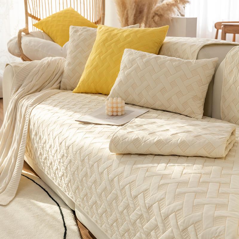Sofa Cushion Summer Non-Slip Four Seasons Universal Simple Modern High-End Cushion Universal Sofa Cover Backrest Cover Towel