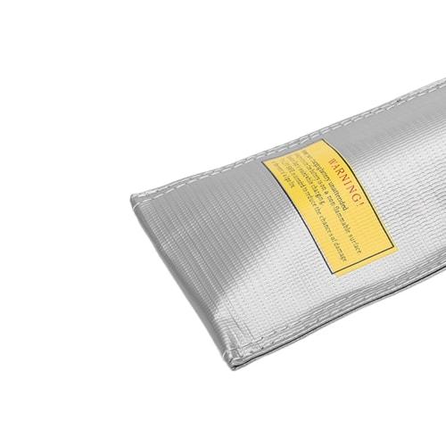 Atyhao Fireproof Bag, Easy-to-Use LiPo Battery Bag, LiPo Battery Storage Bag for Home Use, 10x20cm, Fireproof Material, Battery Storage