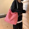 Bag women's 2024 new models are popular this year, large-capacity tote bags, cloth bags, fashionable and versatile single shoulder
