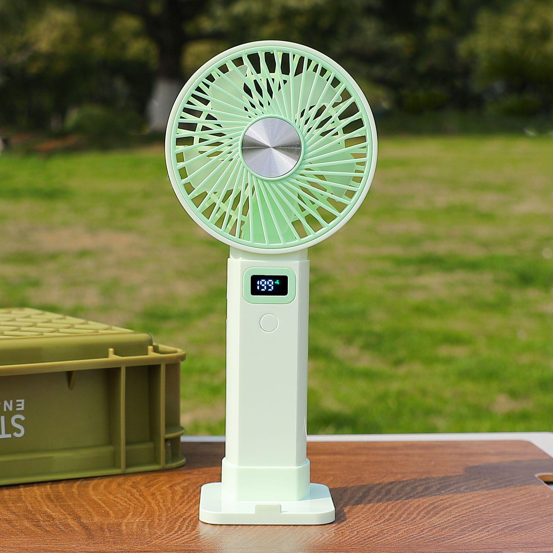 High-Speed USB Rechargeable Portable Desktop Fan with Brushless Motor and 199 Adjustable Gears.