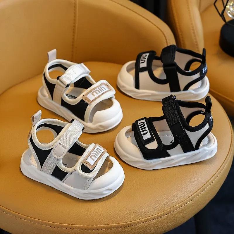Letnie sandały dla niemowląt i małych dzieci, antypoślizgowa miękka podeszwa, buty dla niemowląt i małych dzieci, dziecięce buty sportowe plażowe