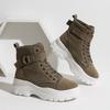 Large Size Martin Boots New Spring Thin Breathable High-top Canvas British Style Thick-soled Single Boots