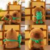 Charming Cute Cartoon Capybara Plush Animal Toy Adorable Kawaii Stuffed Doll