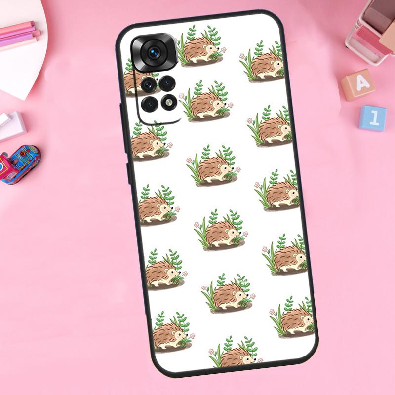 Cute Hedgehog For Xiaomi Redmi Note 14 10 11 12 13 15 Pro Plus Phone Case For Redmi 15 15C 14C 12C 10C 13C