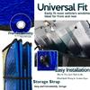 Windshield Sunshade Car Foldable UV Ray Reflector Auto Front Window Sun Shade Visor Shield Shade,Keeps Vehicle Cool - Blue (55" X 27.5")