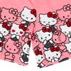 Sanrio Hello Kitty Half 825611 Pants, Red,