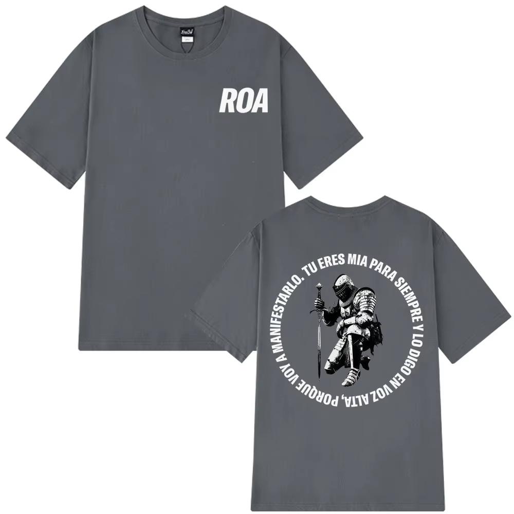 Rapper Roa Tour Mode Druck T-Shirts Herren Damen Harajuku T-Shirt Sommer Baumwolle Lässig Hip-Hop Punk Übergroße T-Shirts Oberteile