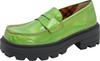 Yosuke Women's Green Combination Loafers, Size 24.0 Cm, 2710020