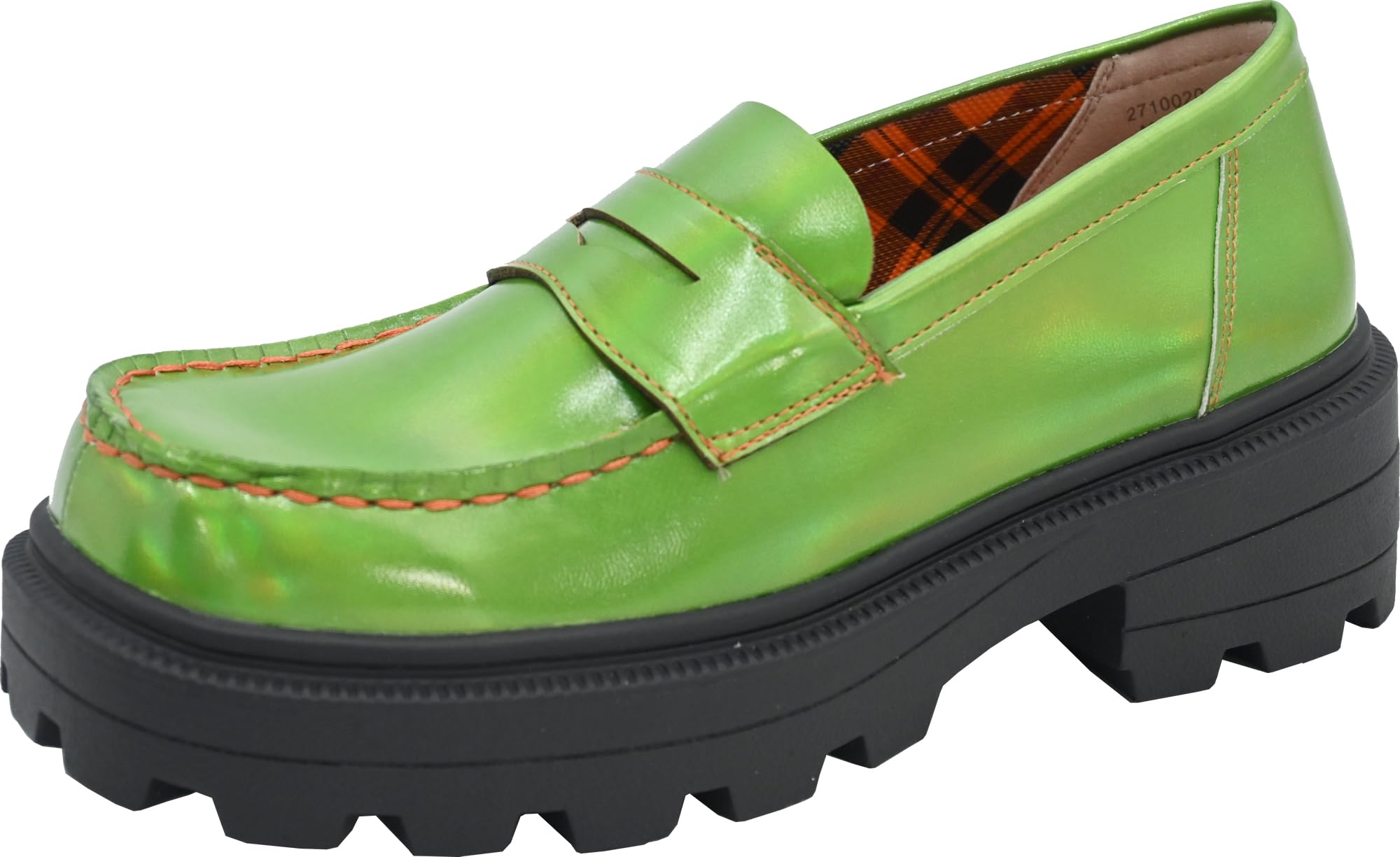 

Женские лоферы Yosuke, зеленая комбинация, размер 24.0 см, 2710020