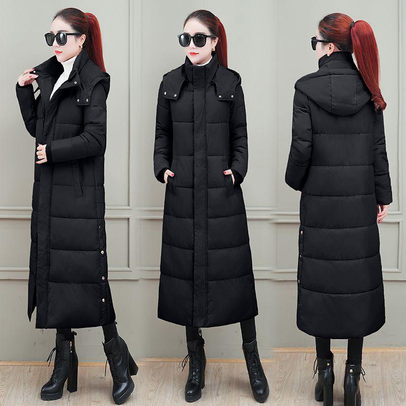 Thickened bread jacket, down cotton jacket, padded jacket, female Korean version slim long autumn and winter jacket, padded jacket, new in 2025