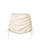 Bikini Bender Line String Shirred Swim Skirt Cover-Up - Ivory