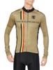 Lion De Kapelmuur Light Warm Belgian Sand Gold Jersey, Line,