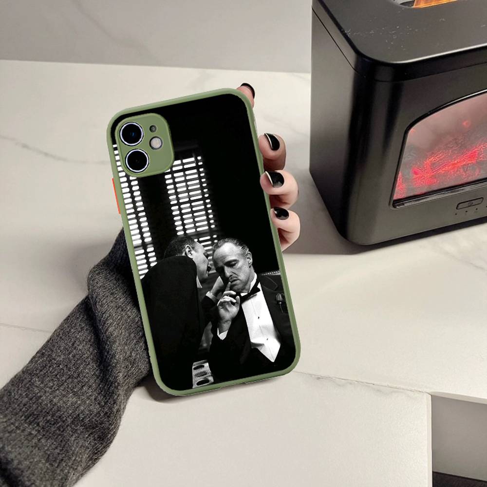 

TV T-The Godfather Phone Case For iPhone 16 15 14 13 12 11 Pro Max Plus X XS MAX Black Matte Phone Fundas iphone 14 pro