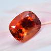 CERTIFIED Natural Orange Sapphire 14.60 Ct Flawless Cushion Cut Loose Gemstone